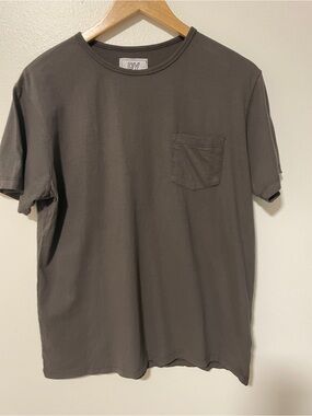 PX Men’s Short Sleeve Pocket Tee in Charcoal Gray Eco Friendly New with Tag